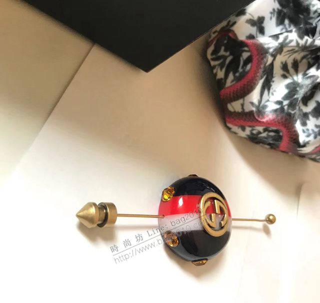 GUCCi飾品 古馳胸花 Gucci圓球logo胸針  zgbq1193